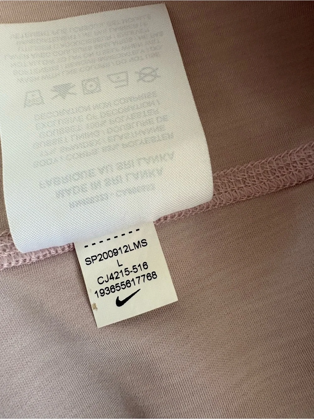 Nike Light Pink Women’s Athletic Leggings
